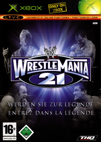 WWE WrestleMania 21 PAL Xbox PAL box art